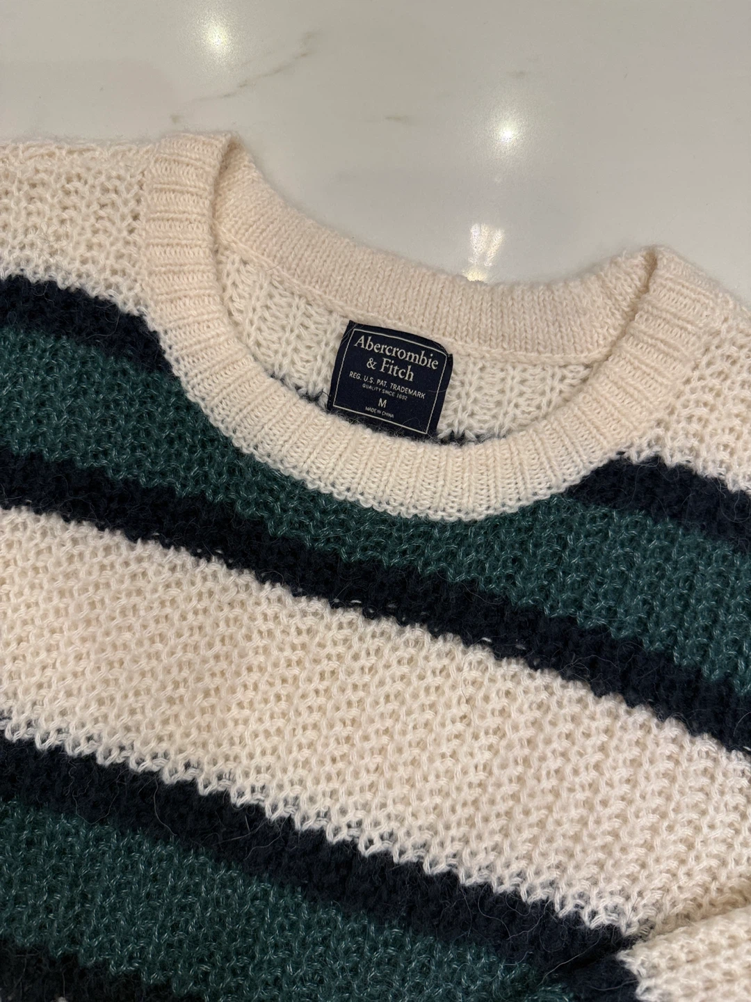 Abercrombie & Fitch Striped Knit Sweater Size M - photo 3