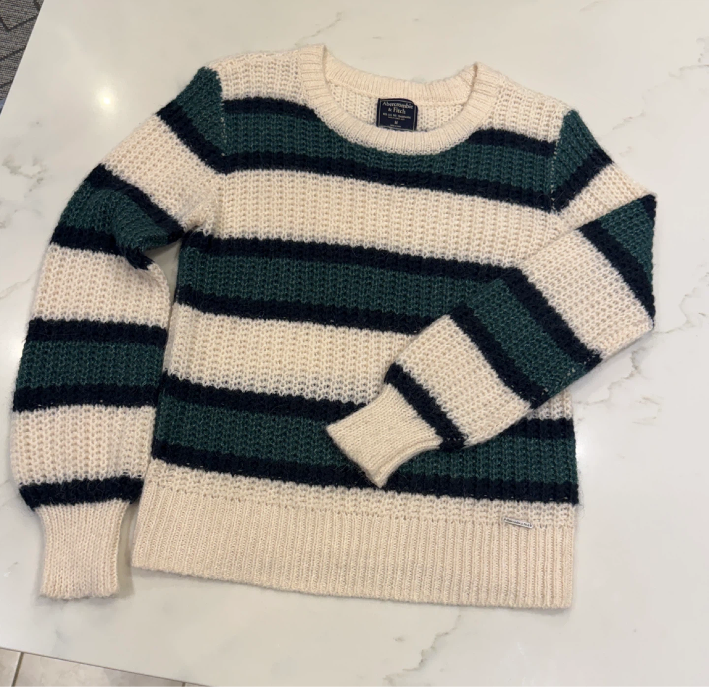 Abercrombie & Fitch Striped Knit Sweater Size M - photo 2