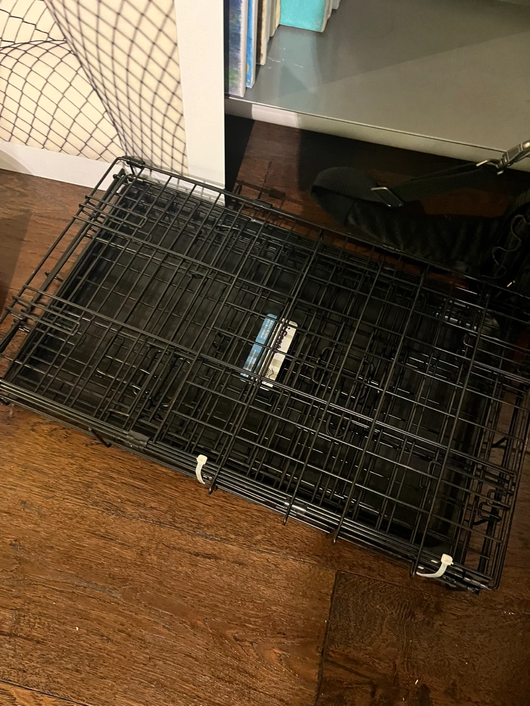 Black Wire Dog Crate with Tray