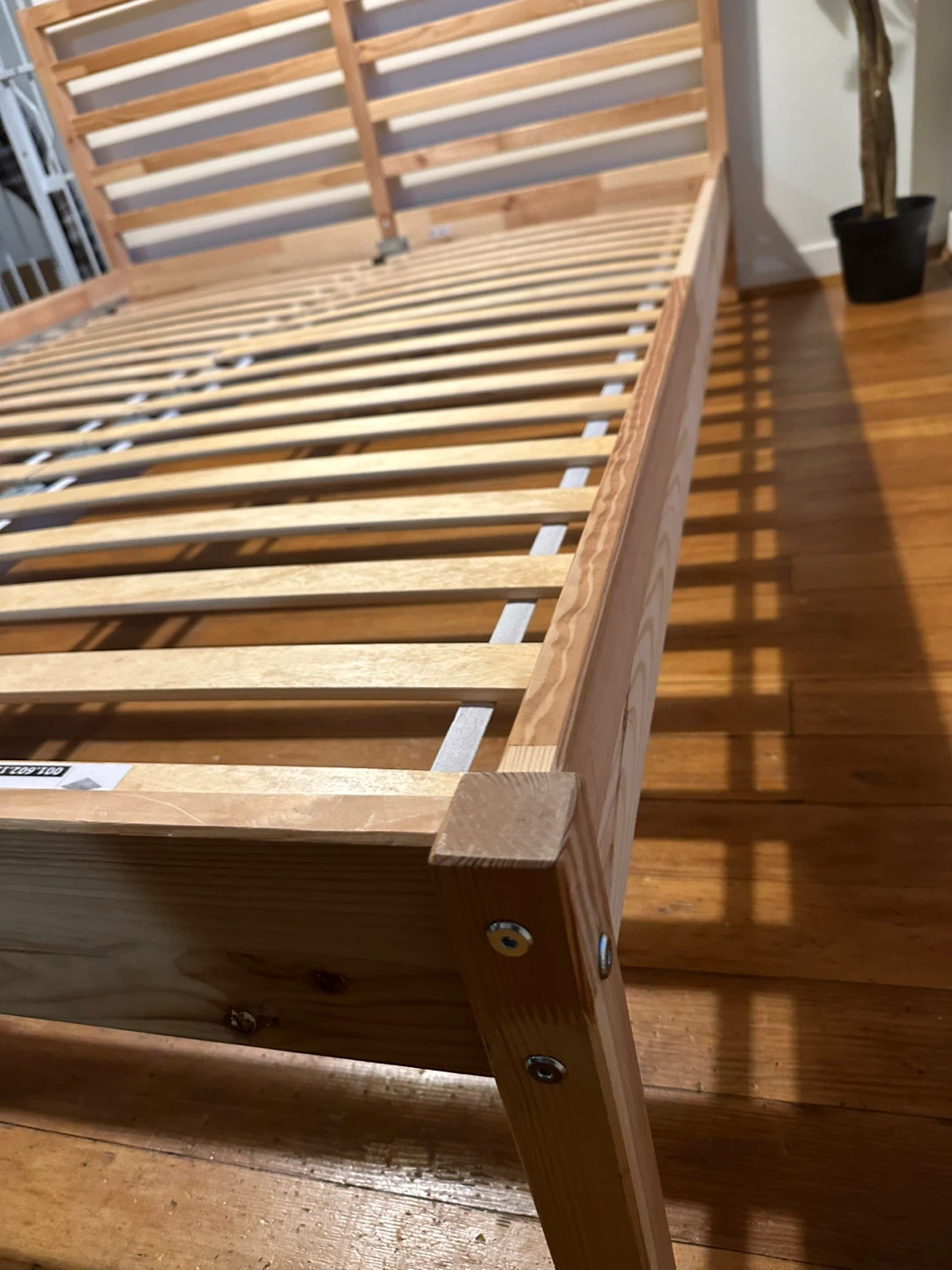 Ikea wooden Double bed frame *Delivery included - photo 3