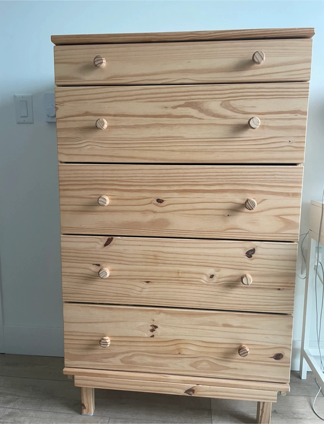 Ikea pine wood 5 drawers dresser *Delivery included
