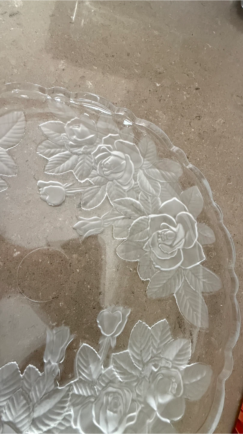 Decorative Glass with rose Embossing - photo 3