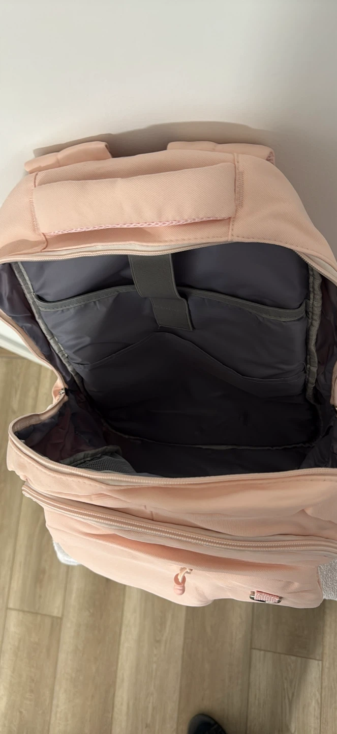 Pink Backpack with Multiple Pockets - photo 4
