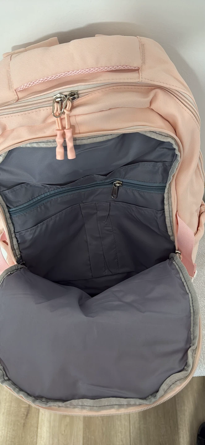 Pink Backpack with Multiple Pockets - photo 3
