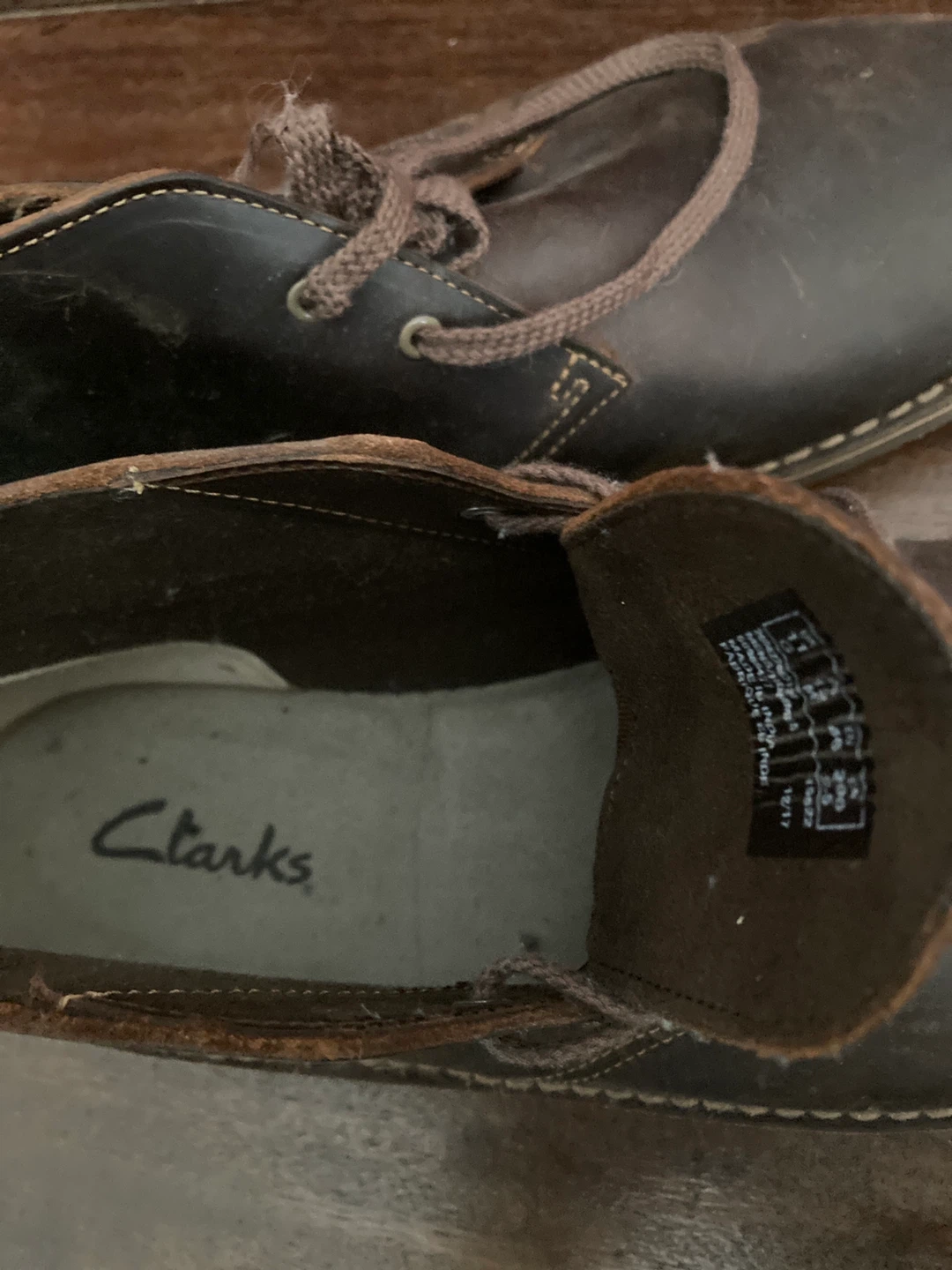 Clarks Men's Desert Boots - Brown Leather - Size 11 - photo 2