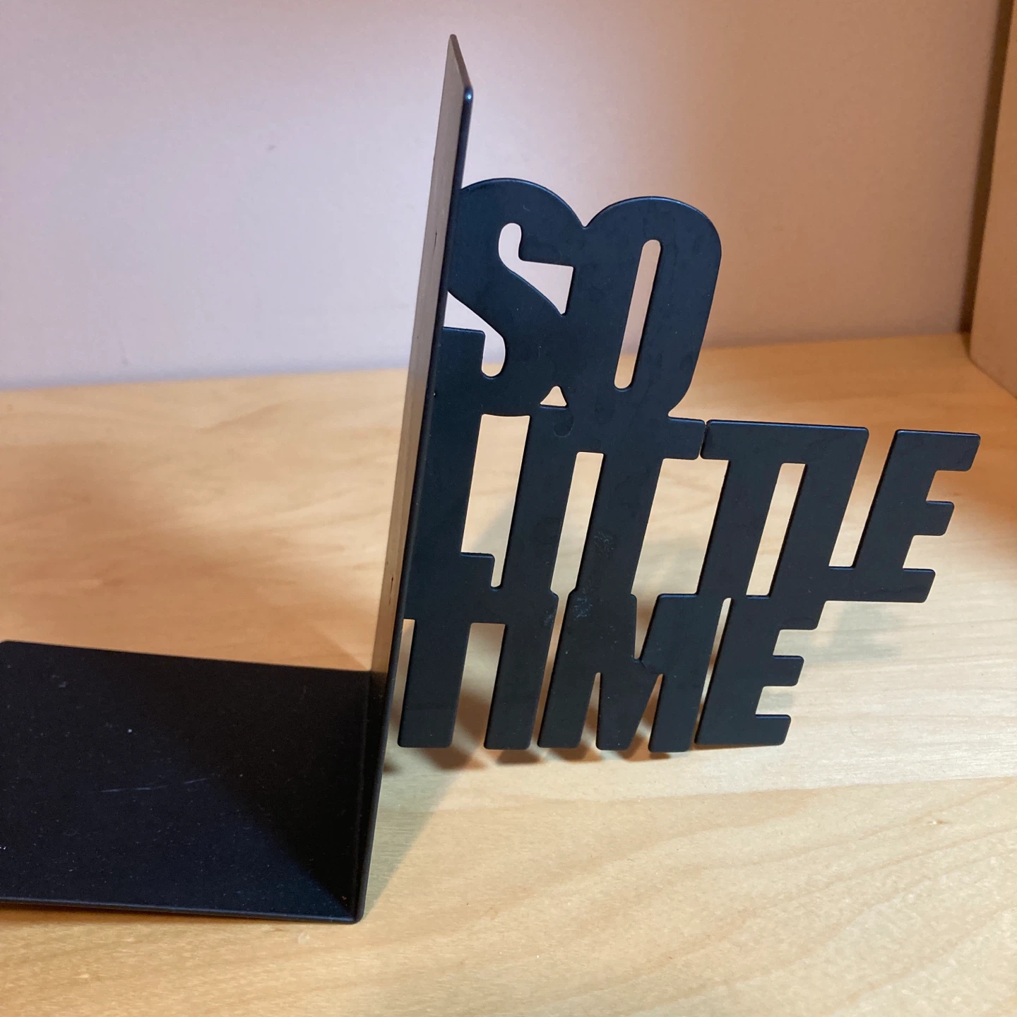 Novelty Metal Bookends - "So Many Books So Little Time" - photo 2