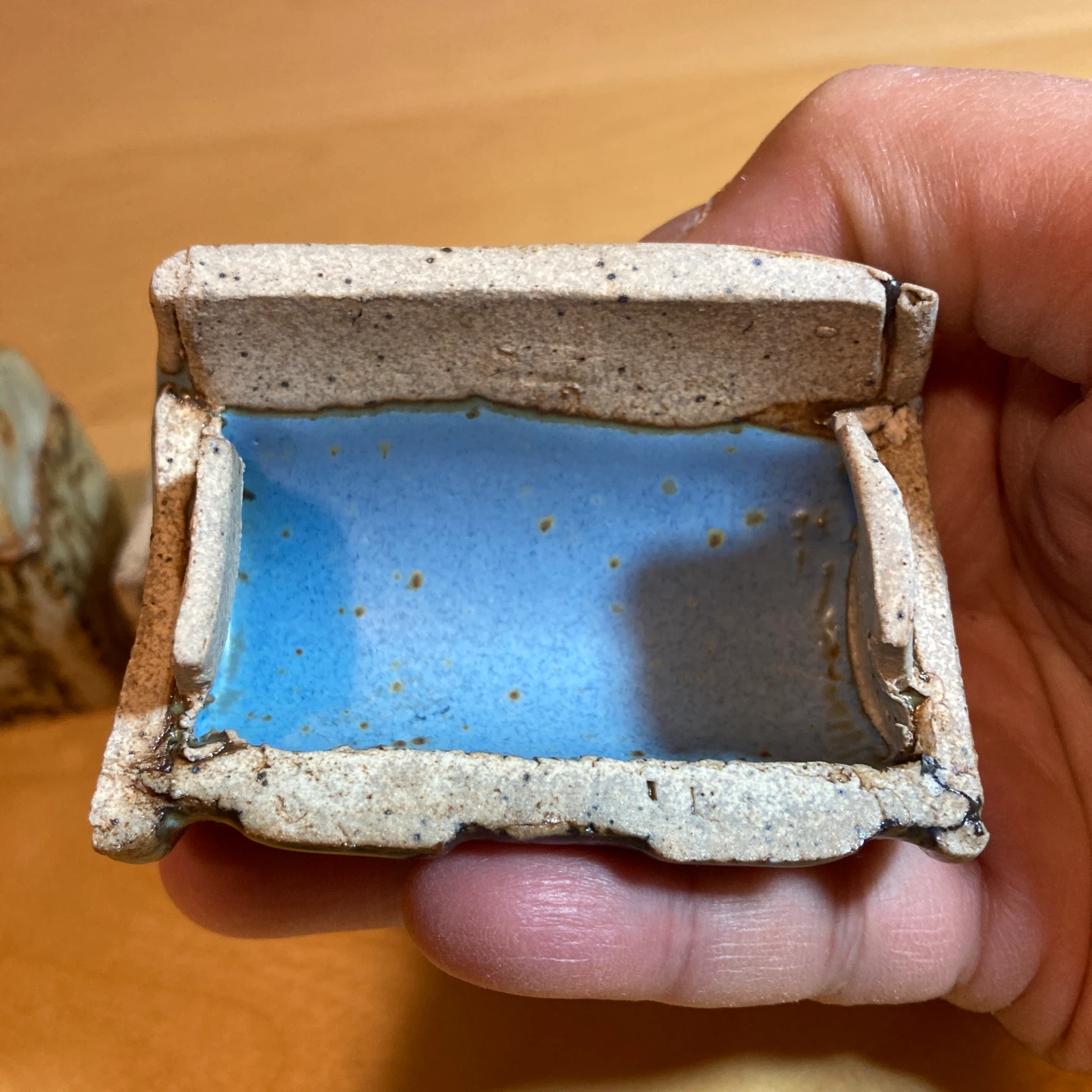 Ceramic Handmade Artist Signed Trinket Boxes - photo 2
