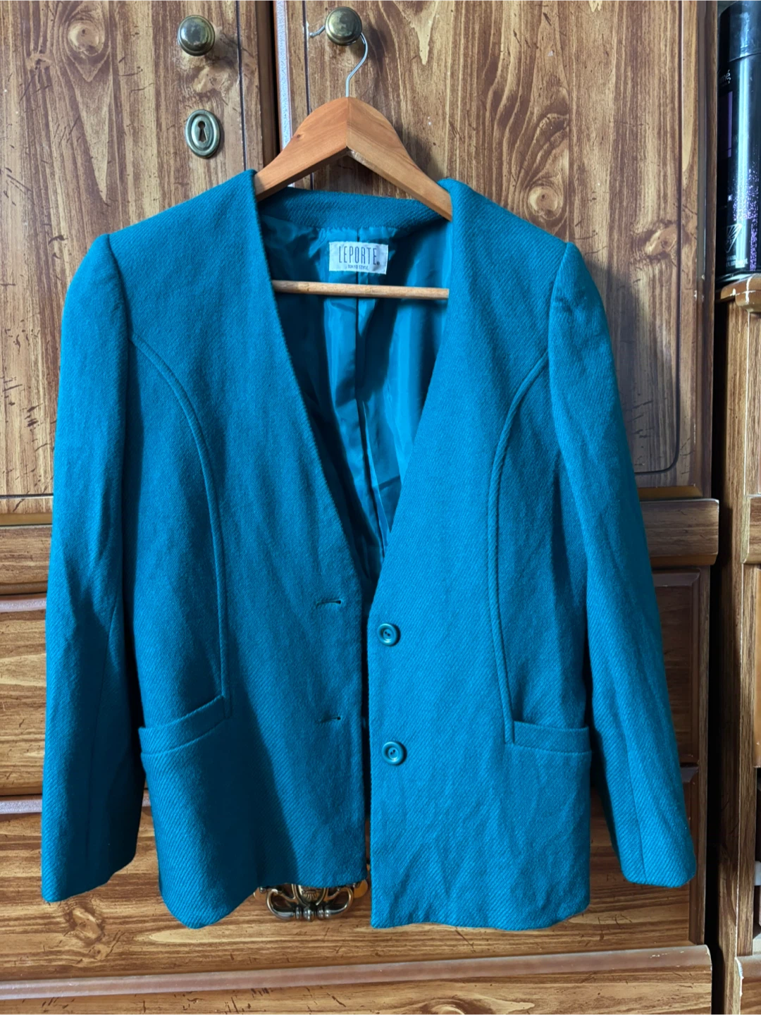LEPORTE Tokyo Style Teal Blazer