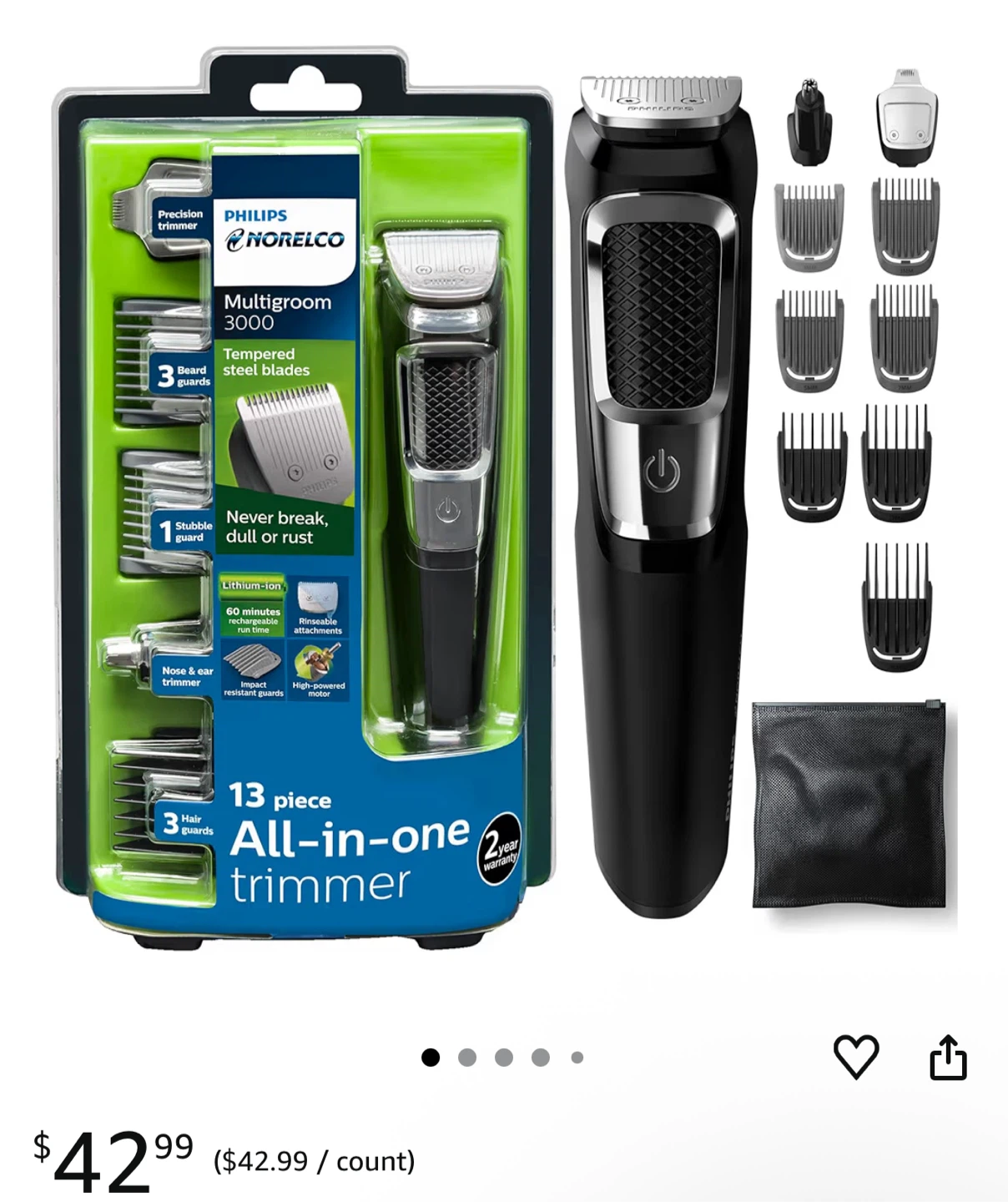 Philips Norelco Multigroom Series 3000  Set