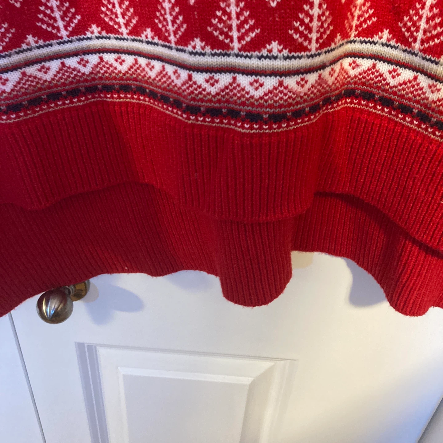 Tommy Hilfiger Red Fair Isle Knit Sweater - Size L - photo 4
