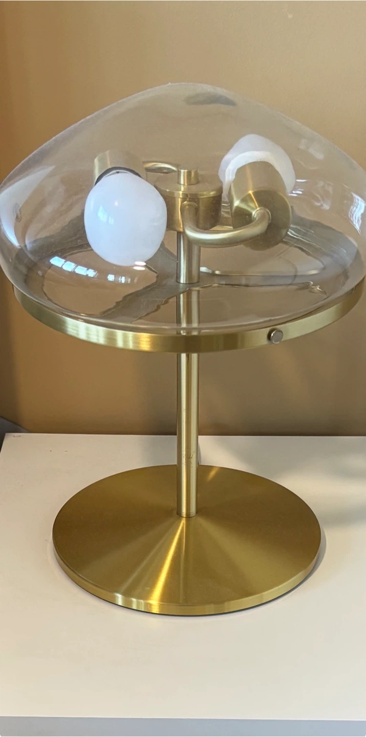 IKEA ÅTERSKEN Table Lamp - Clear Glass, $2 for $90