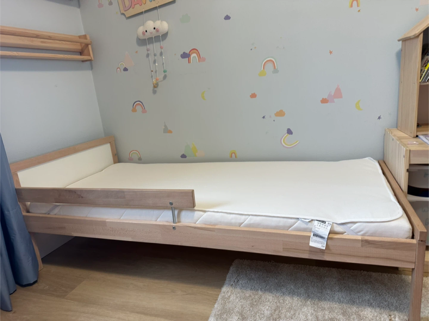 IKEA Sniglar Kid Bed with Guardrail
