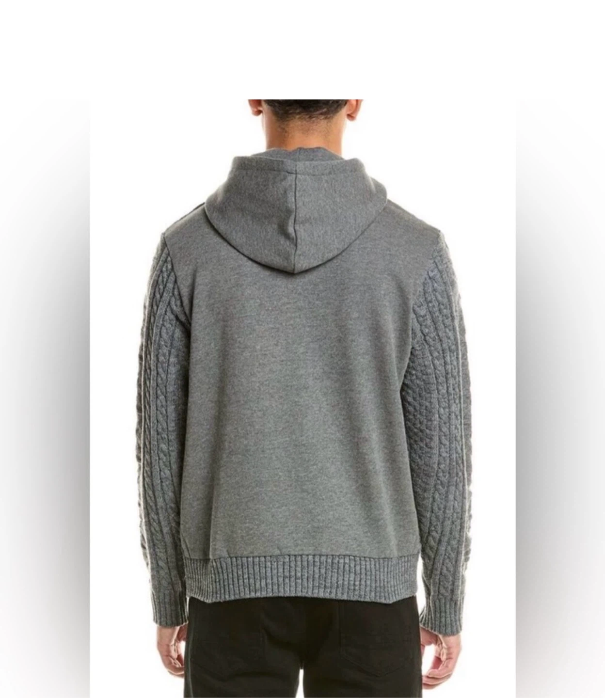American Stitch Knitted Hoodie Charcoal XL - photo 2