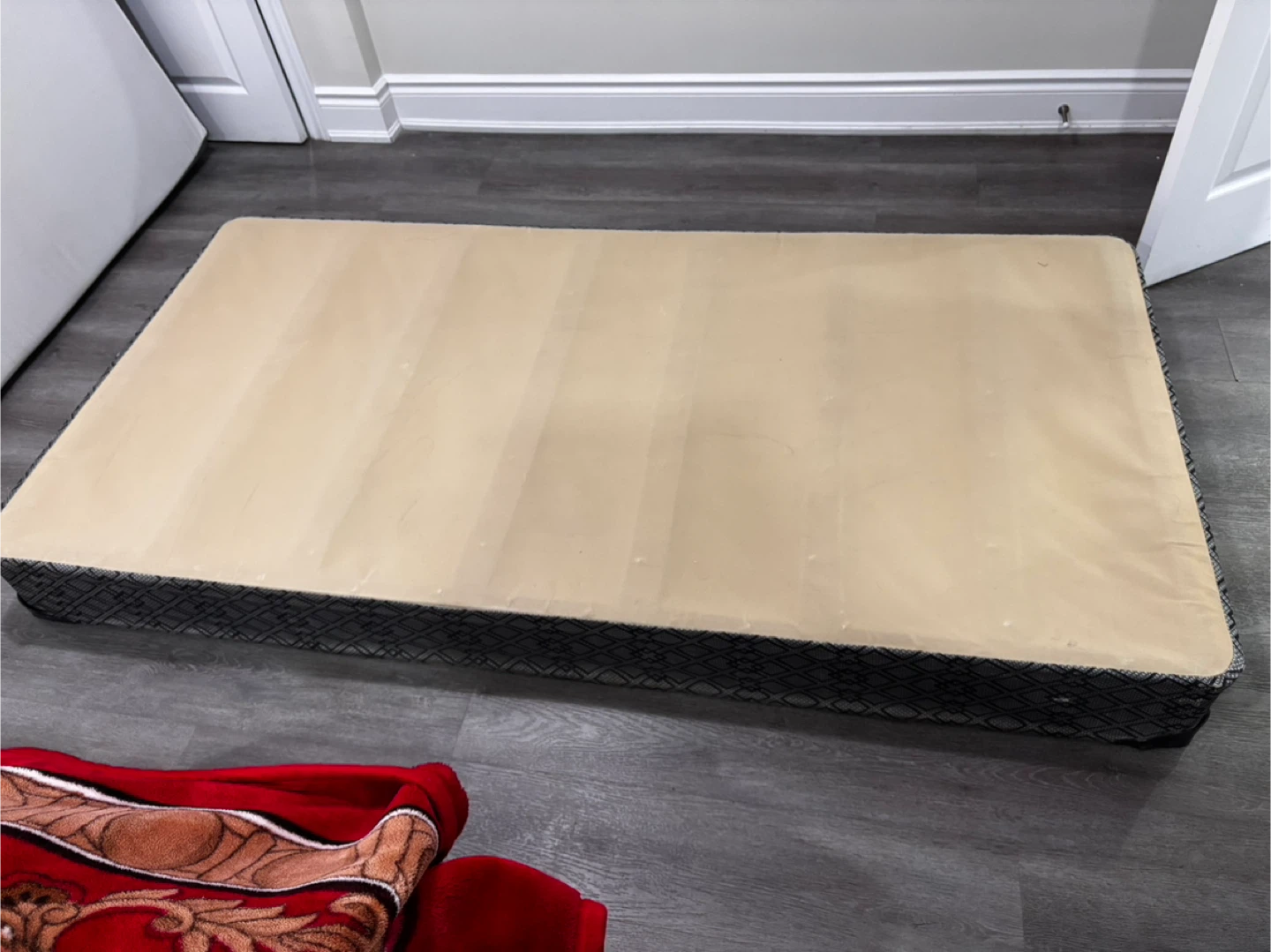 Box Spring Bed Frame with wood