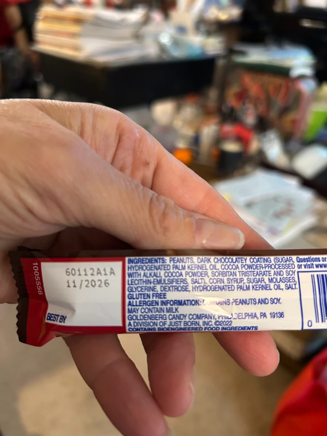 Goldenberg's Peanut Chews - Original Dark - 2 Piece Bars - photo 5