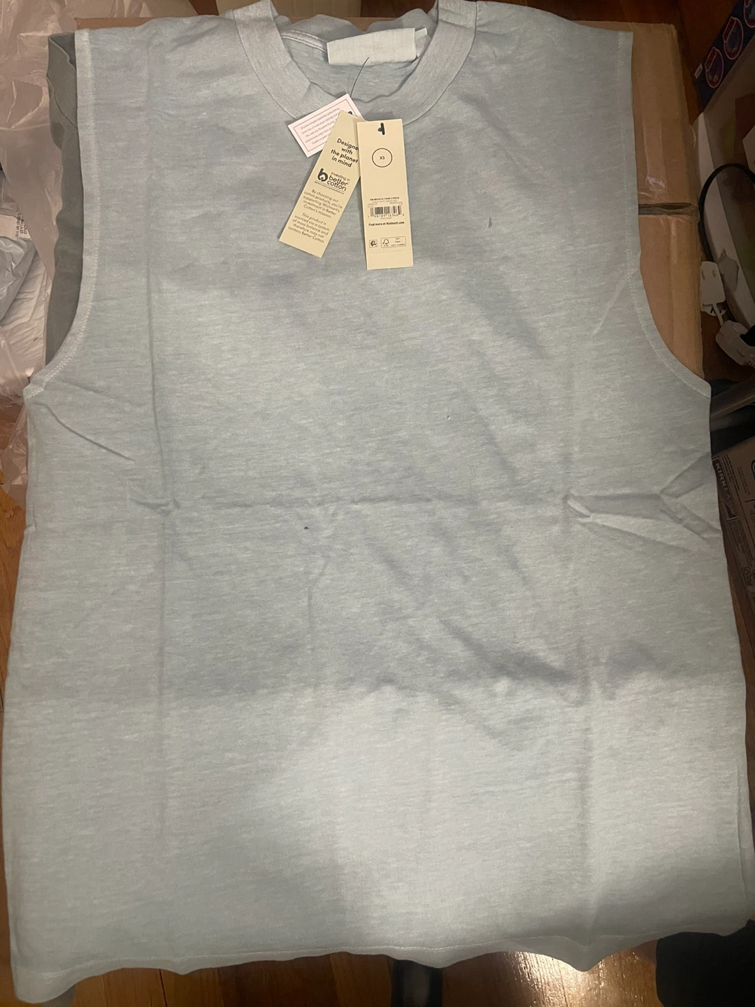 George Aqua Dust Green Muscle Tank Top 2 Pack XS