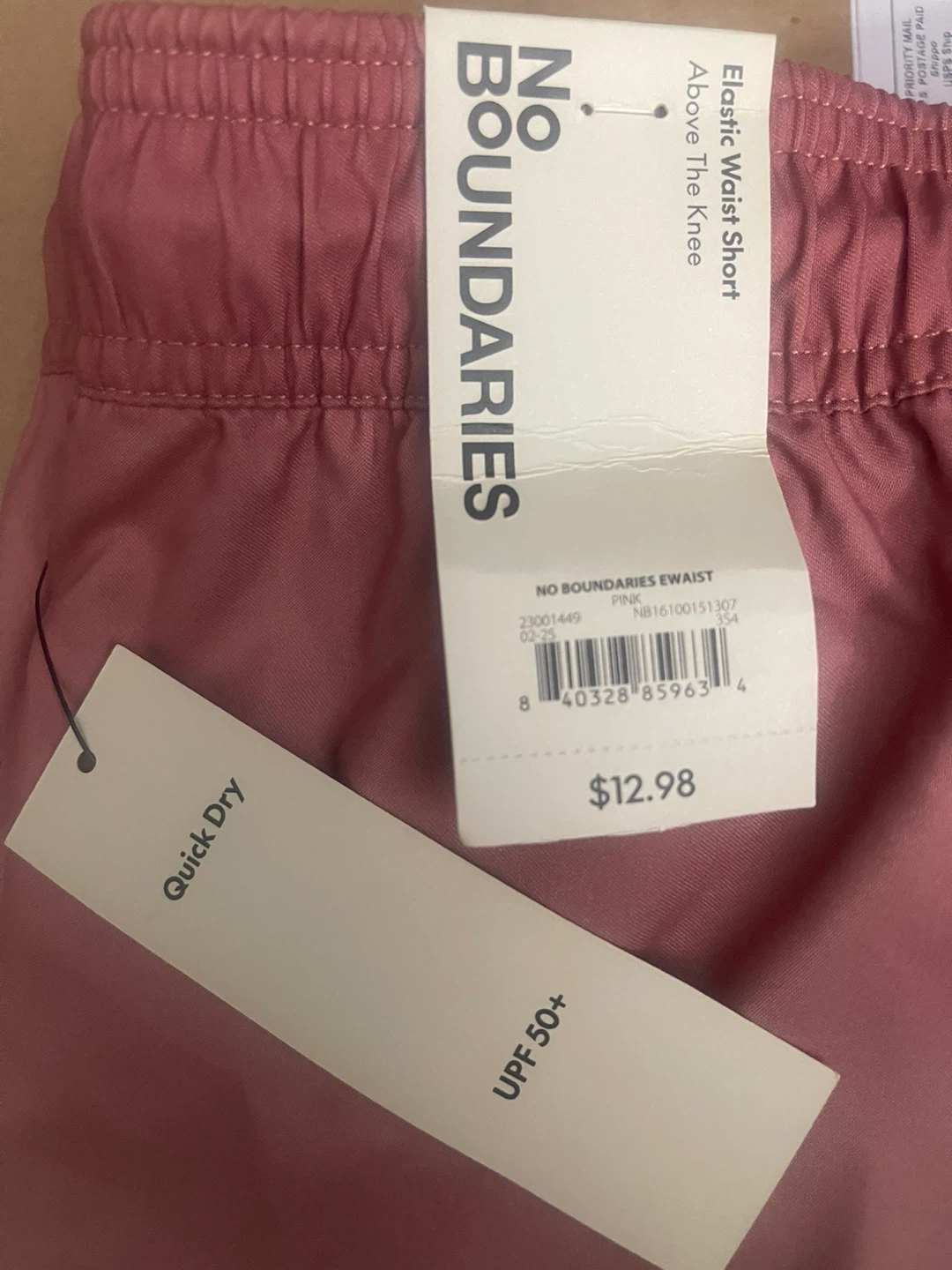 No Boundaries Men's Pink Dip-Dye Swim Trunks Size L - photo 2