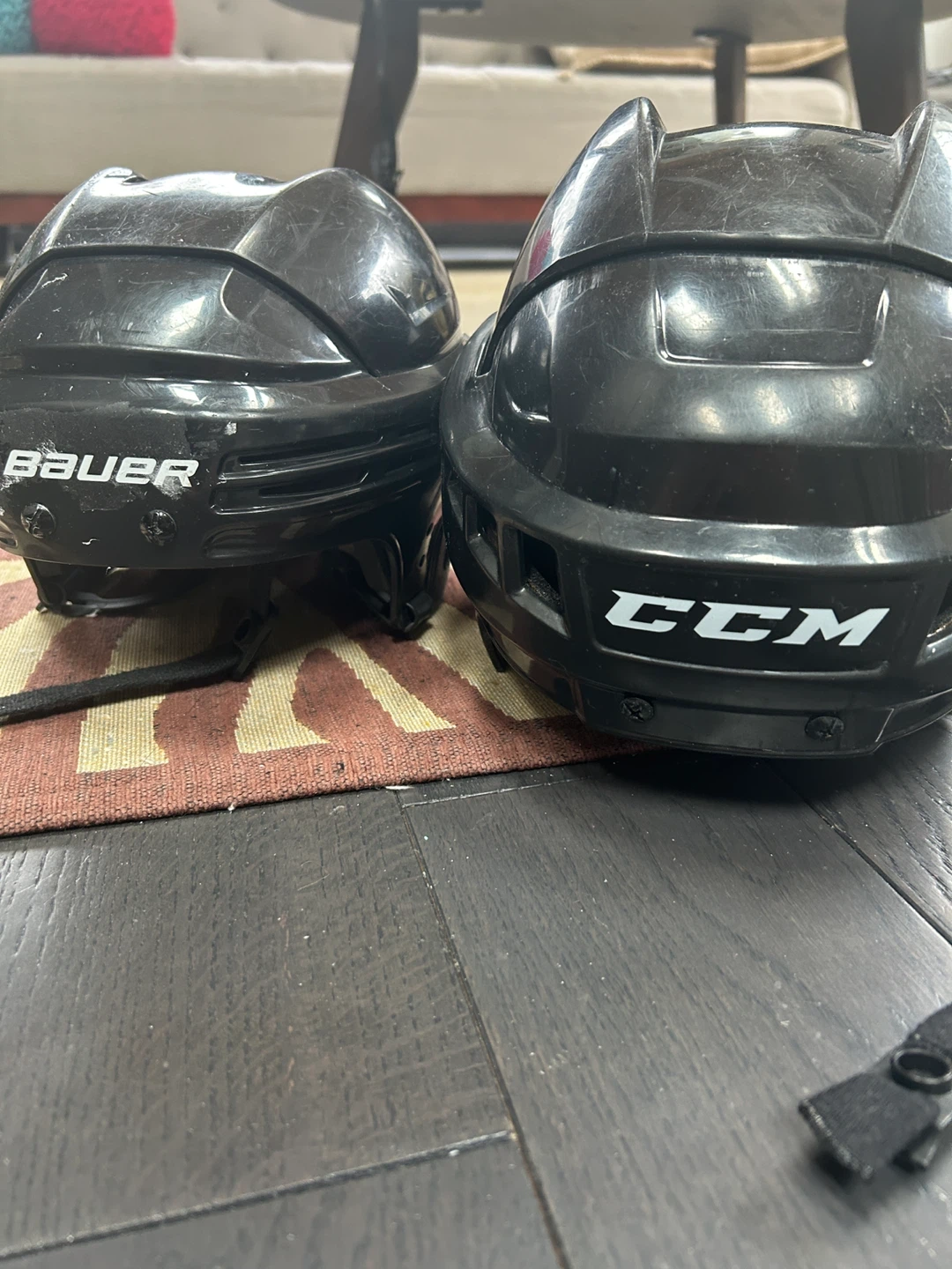 Bauer and CCM Hockey Helmets