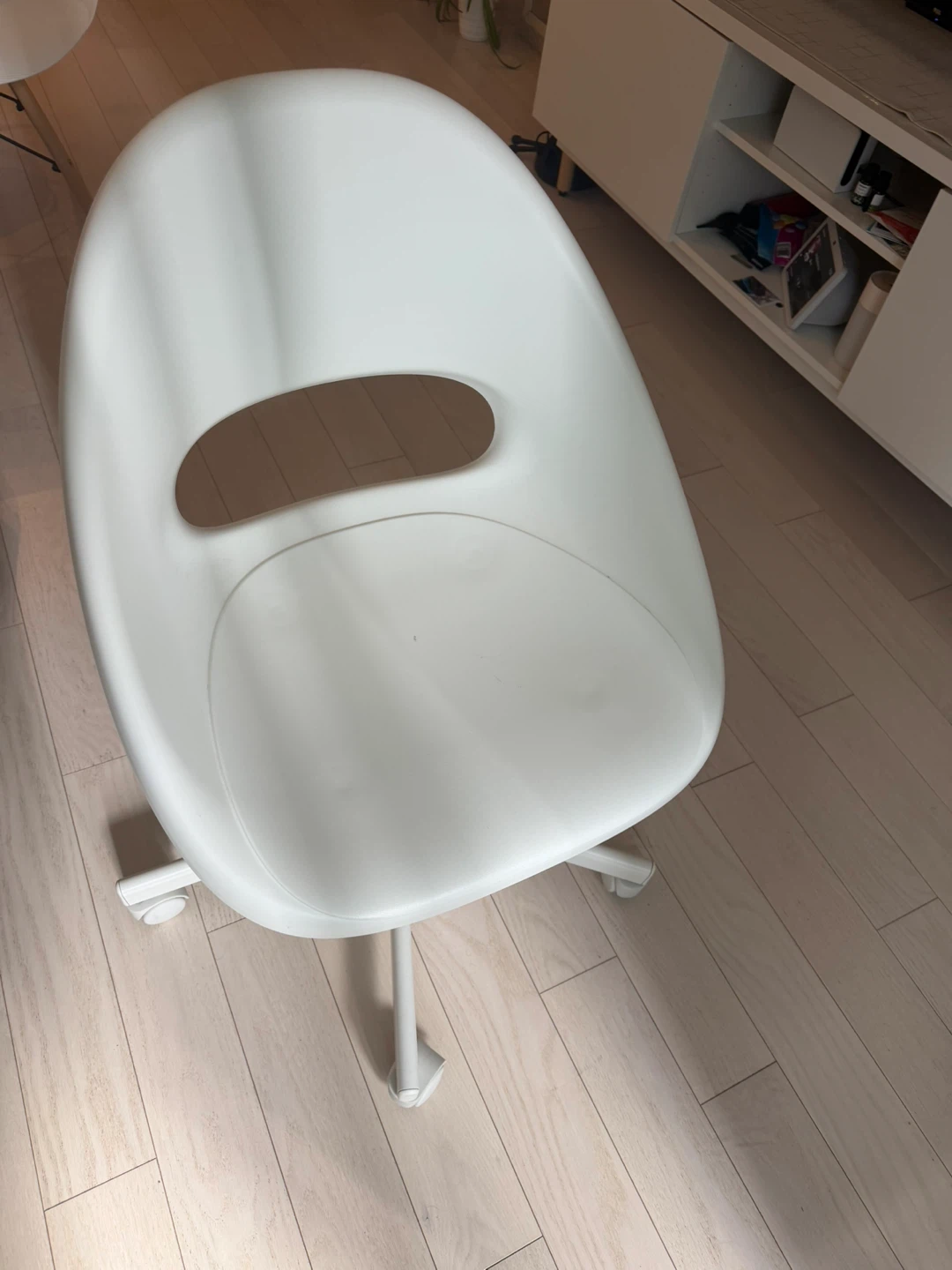 White Swivel Office Chair