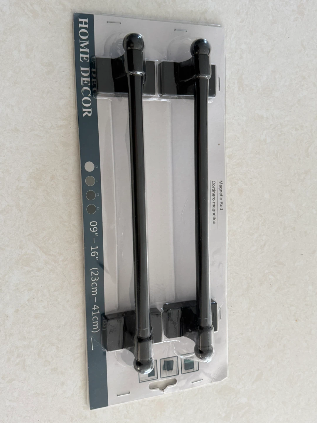 HOME DECOR Magnetic Rod 09"-16"