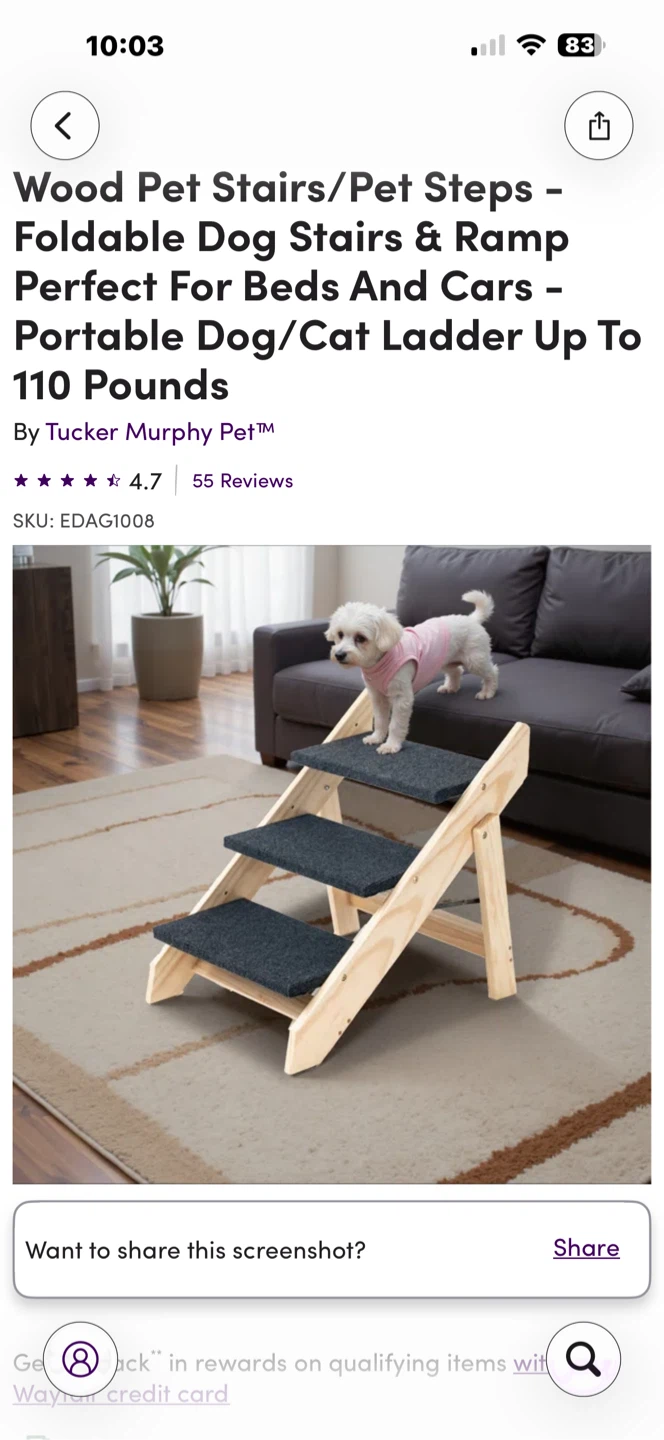 Tucker Murphy Pet Wood Pet Stairs/Steps - Foldable Dog Stairs - photo 5
