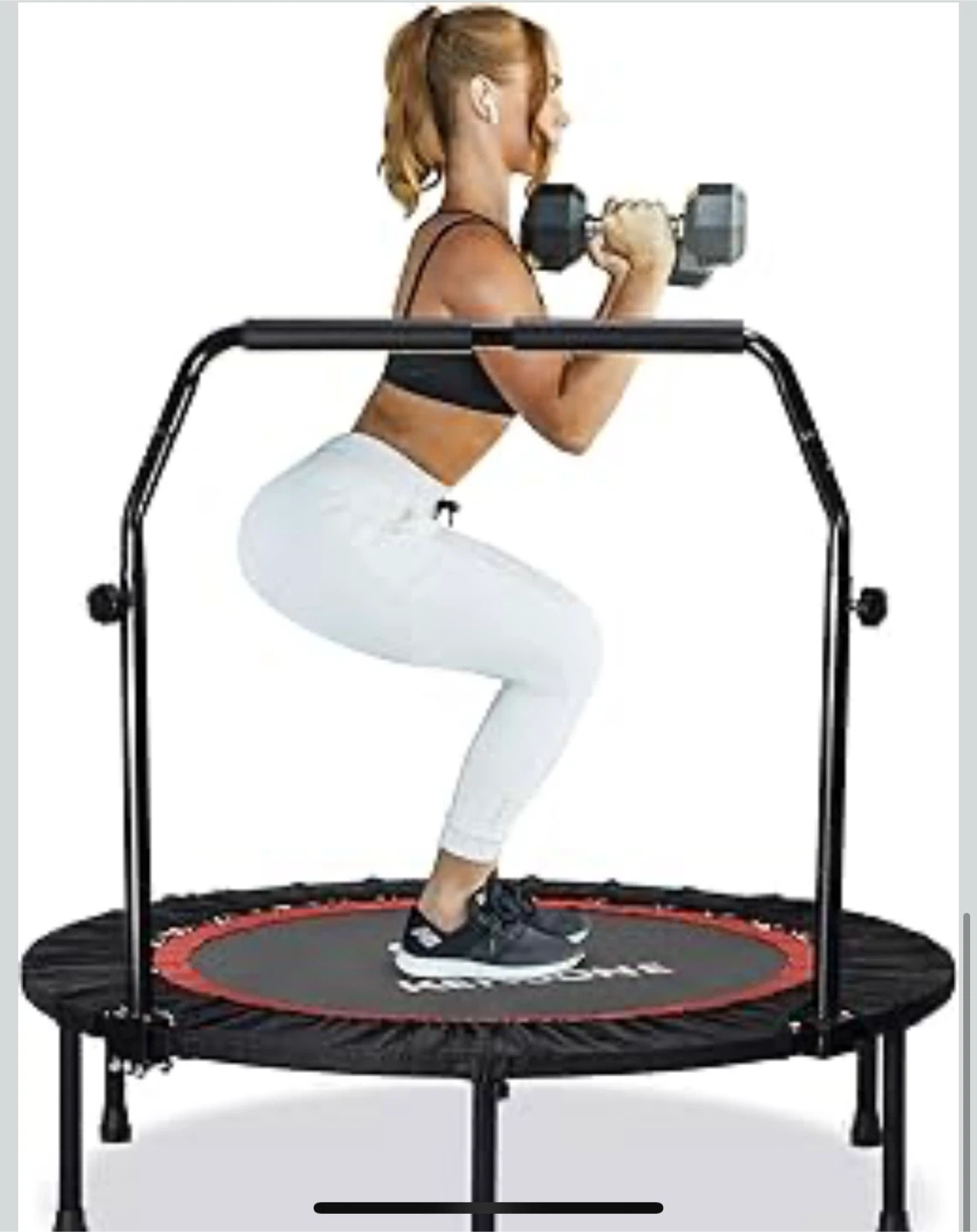 Kensone Foldable Trampoline with Adjustable Handle - photo 5