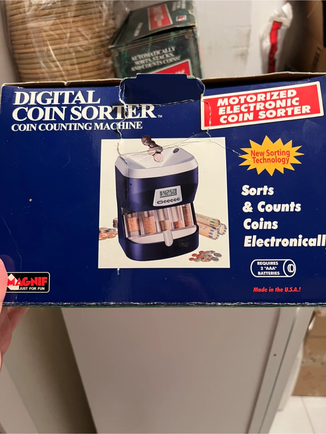 Mag-NIF Digital Coin Sorter - Motorized Electronic Coin Counter - photo 3