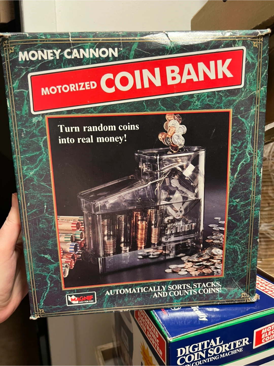 Mag-Nif Money Cannon Motorized Coin Bank