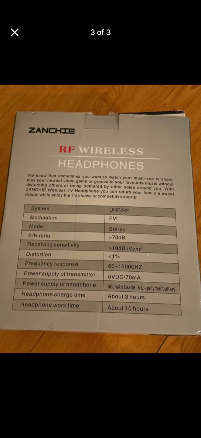 Zanchie RF Wireless Headphones - photo 3