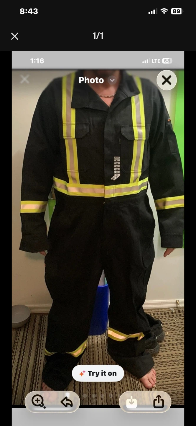Workwear Coveralls with Reflective Strips