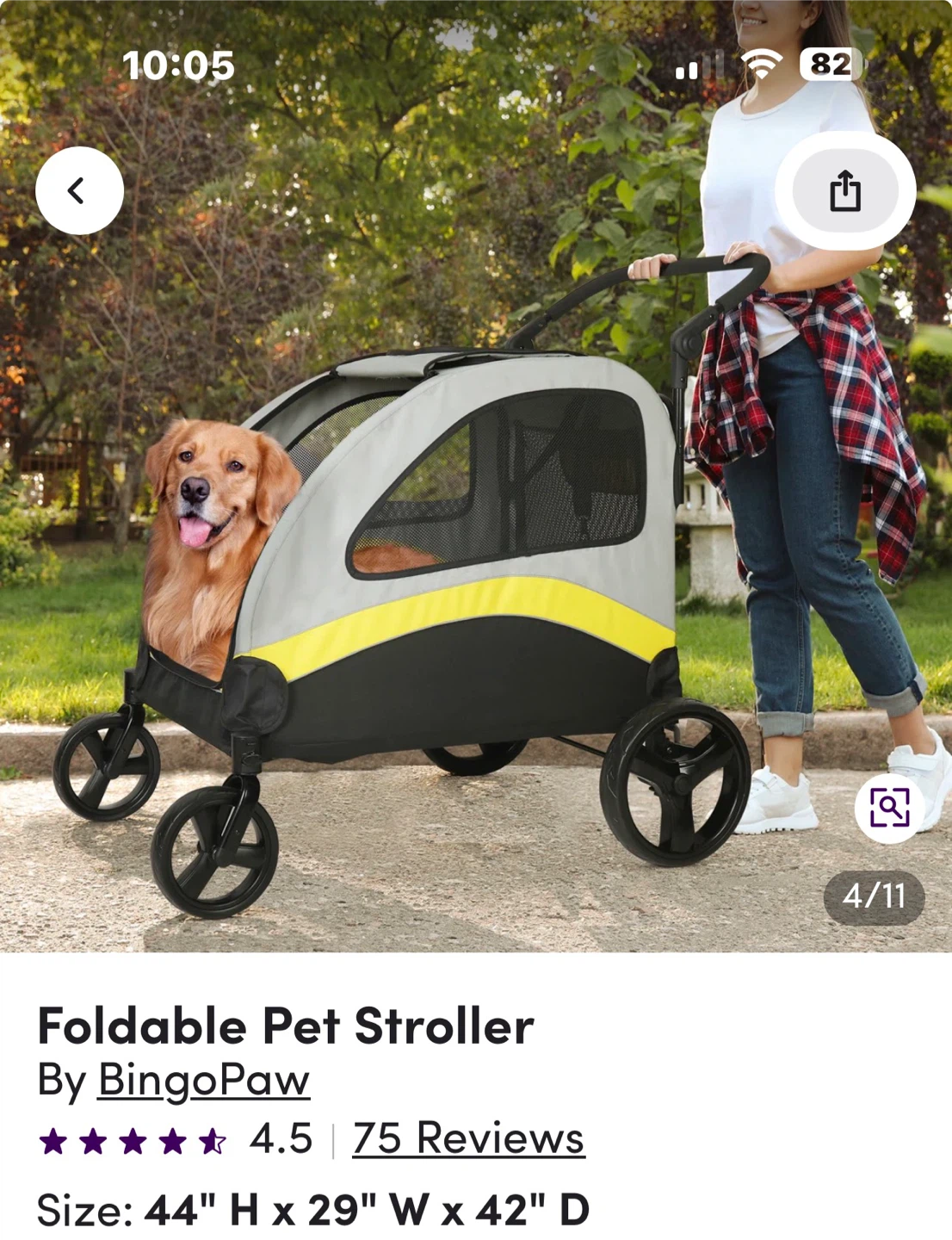 BingoPaw Foldable Pet Stroller - photo 3