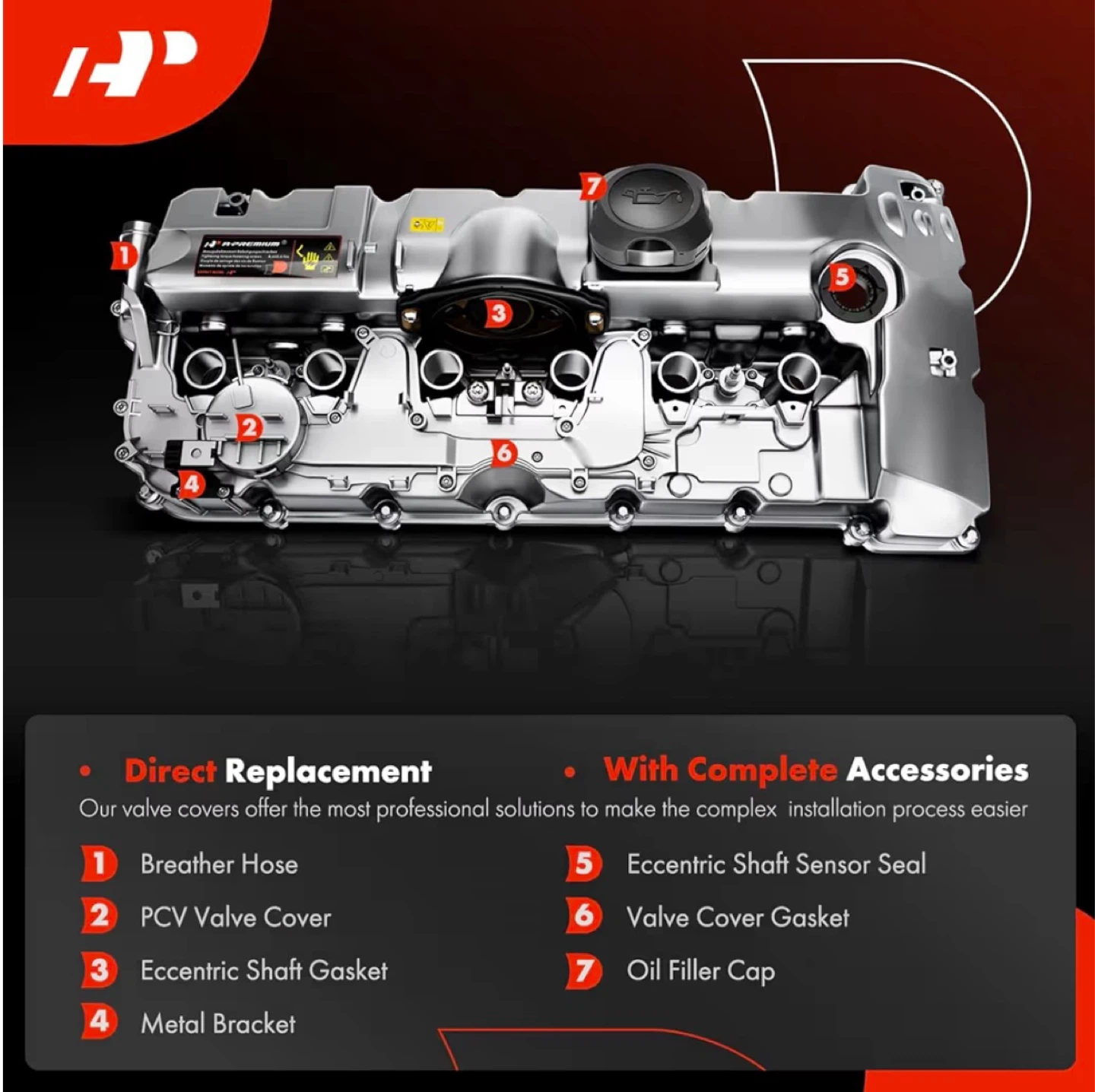 Aluminum Upgraded Valve Cover for BMW Models - photo 4