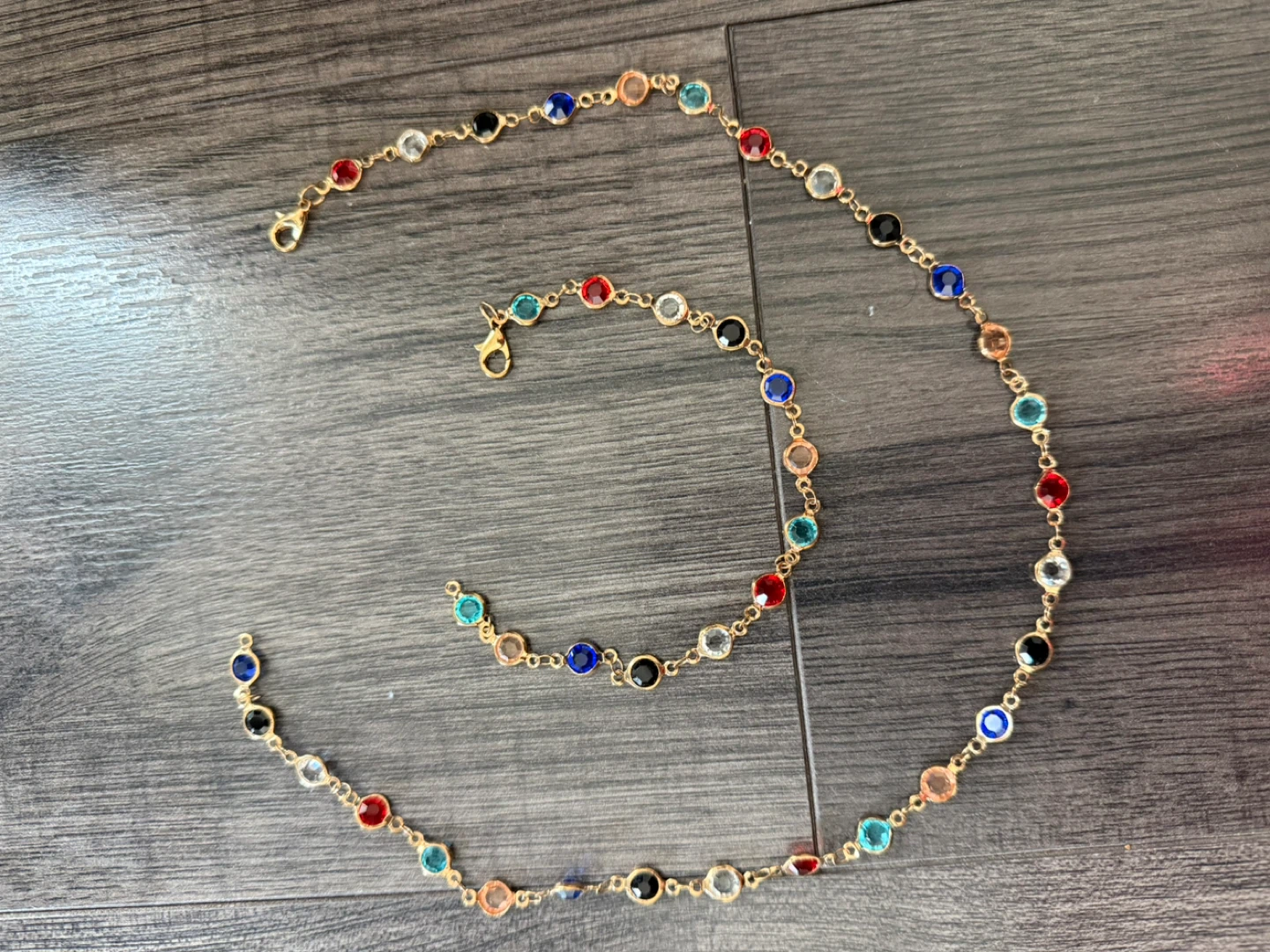 Bracelet and necklace set