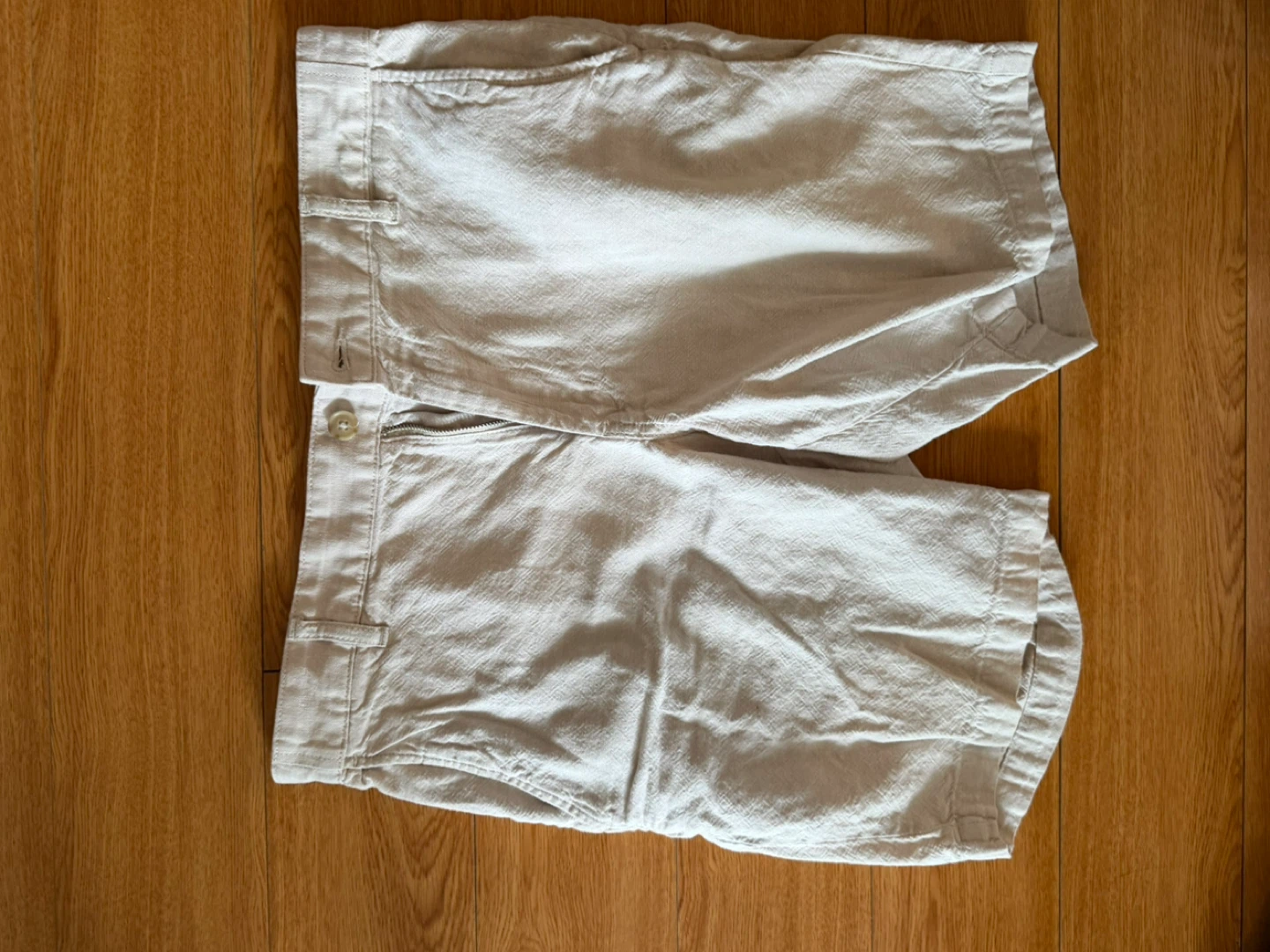 Men’s ZARA Beige Linen Blend Shorts Size 34