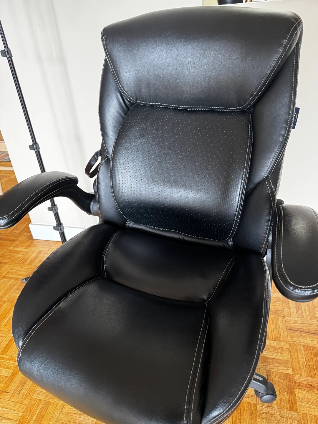 Black Faux Leather Executive Office Chair