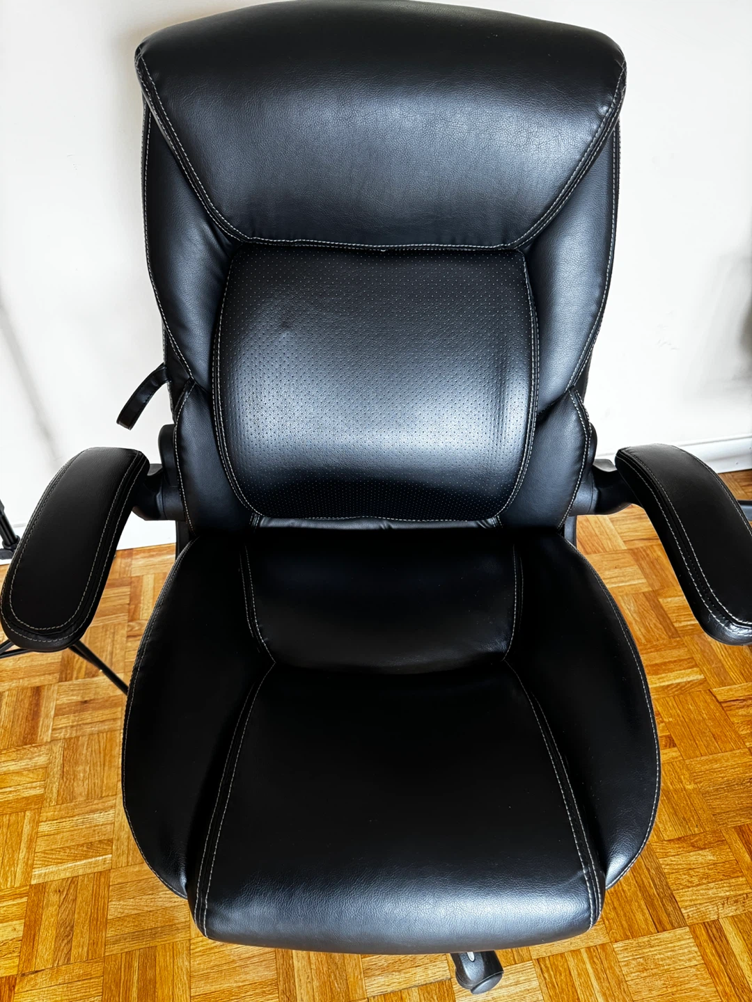 Black Faux Leather Executive Office Chair - photo 4