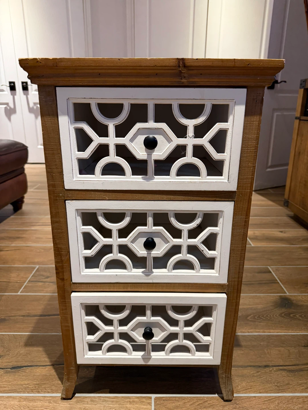 3-Drawer Accent Cabinet with Decorative Fronts - photo 3
