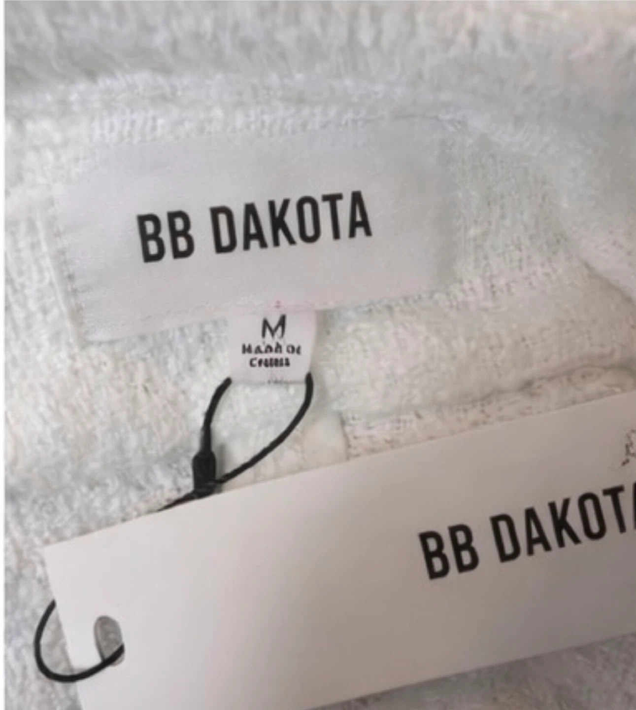 NEW! BB Dakota Feeling Fancy White Textured Jacket - photo 5