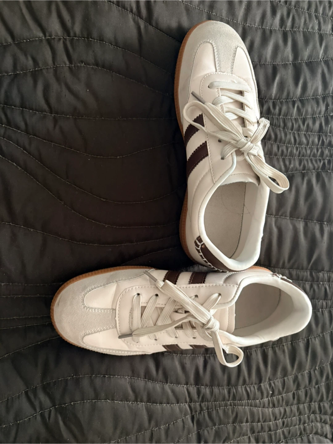 White and brown running shoes - Size 7 - photo 3
