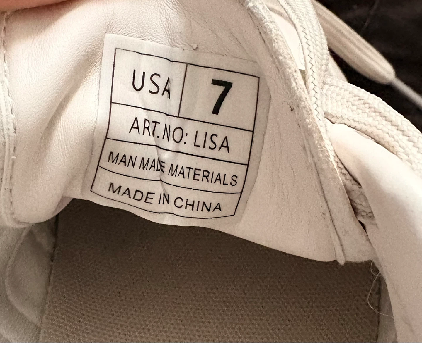 White and brown running shoes - Size 7 - photo 4