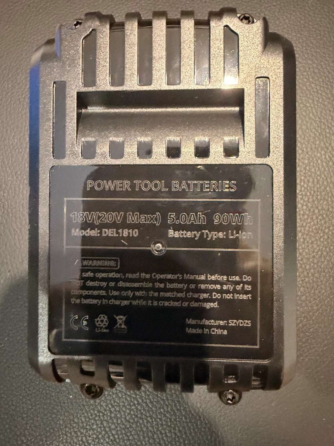 Power Tool Batteries 18V (20V Max) 5.0Ah Lithium Ion - photo 3