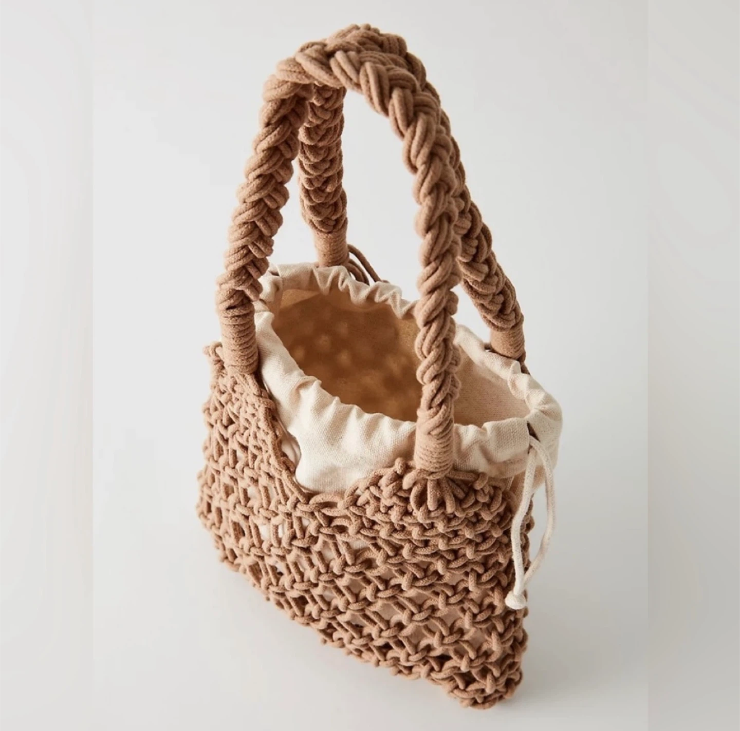 Aritzia Main Character Macrame Tote Bag