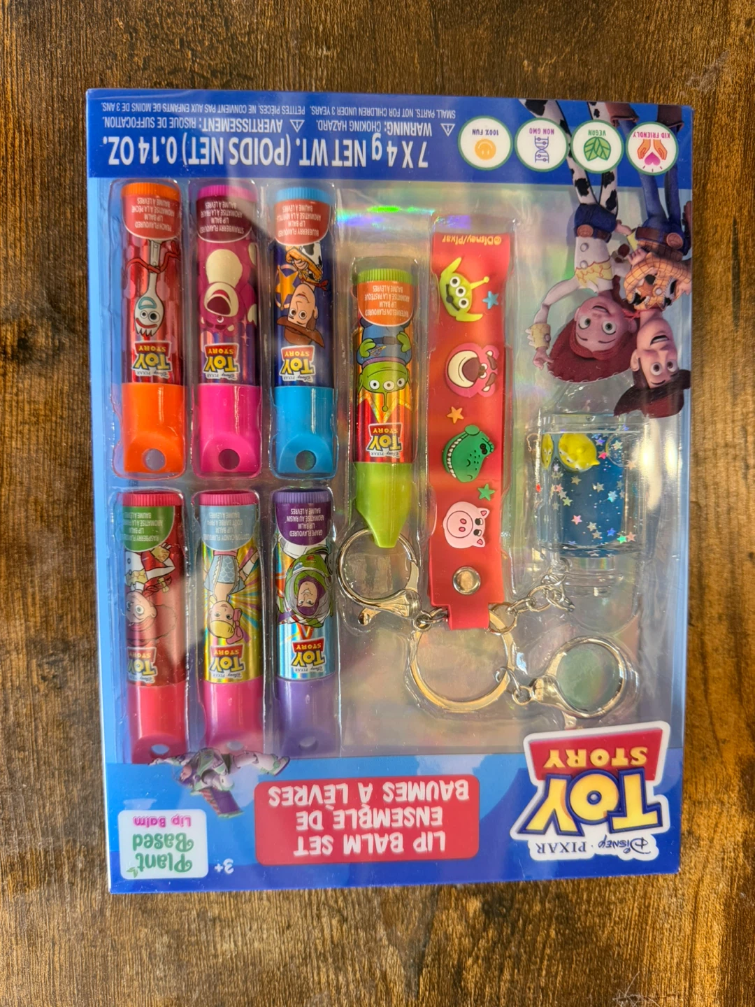 Disney Pixar Toy Story Lip Balm Set with Keychain