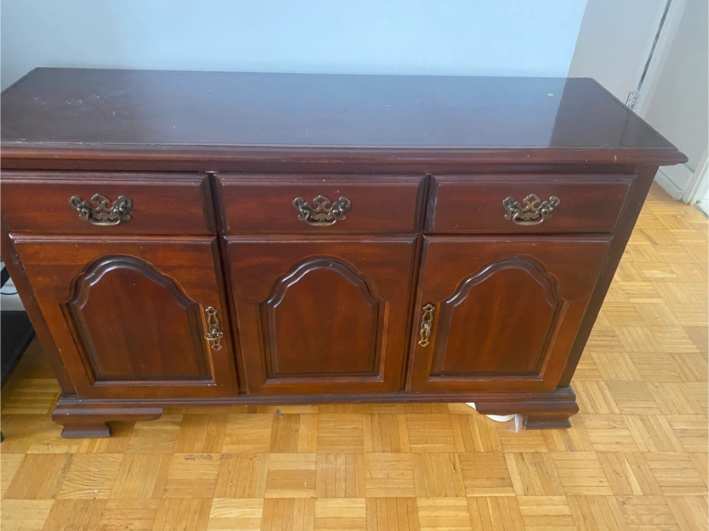 Vintage Wooden Sideboard Buffet - photo 2