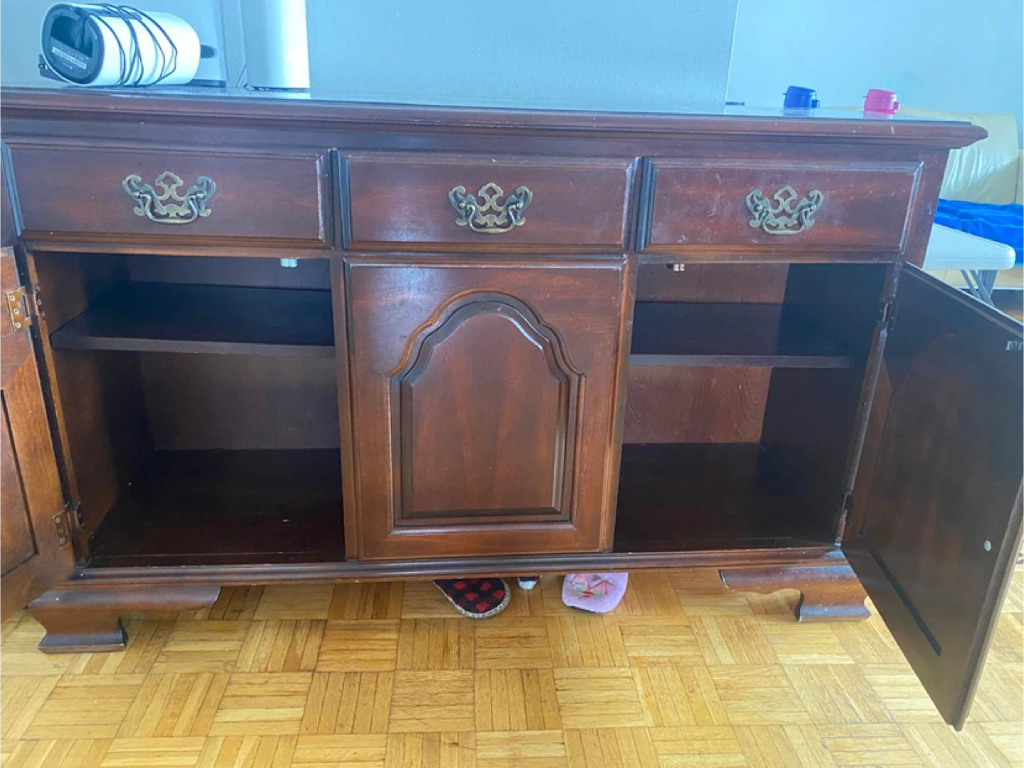 Vintage Wooden Sideboard Buffet - photo 3
