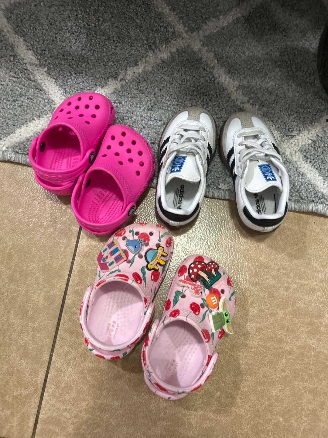 Kids' Shoes Bundle: Crocs & Adidas Sneakers
