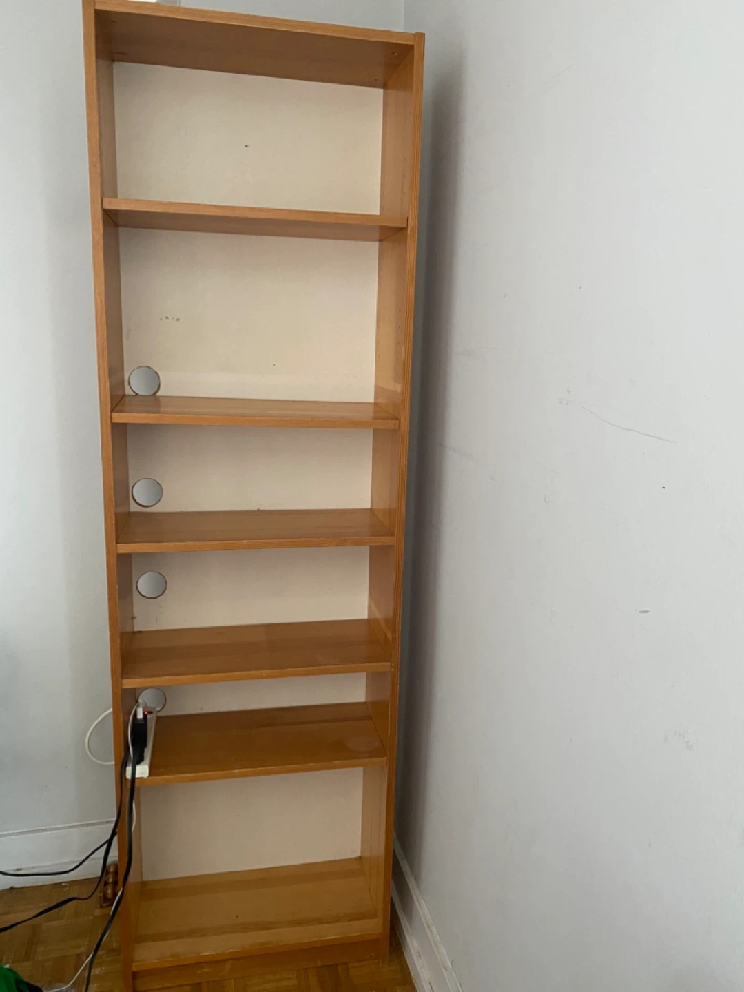 Tall Wooden Bookshelf
