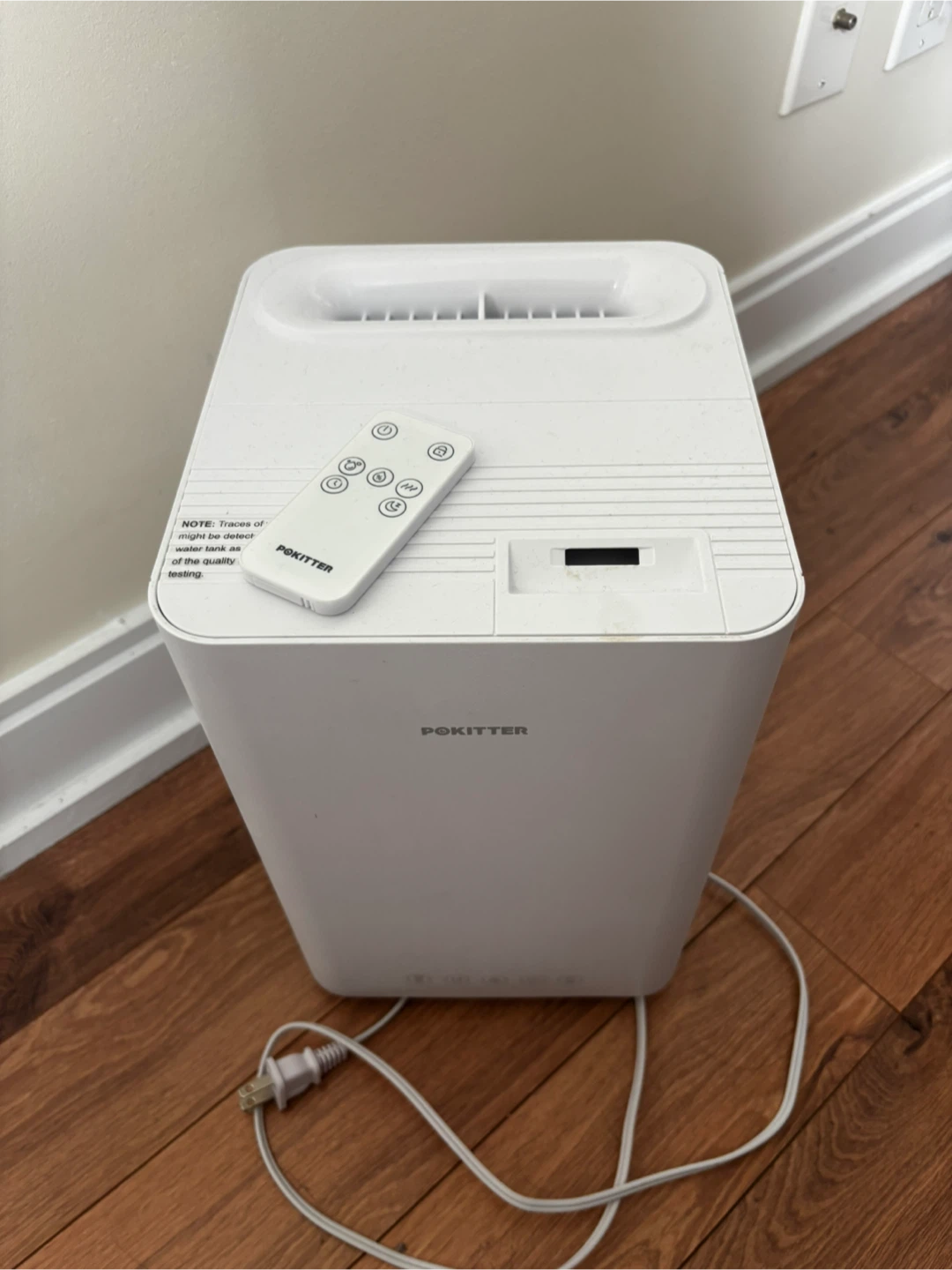 POKITTER White Humidifier with Remote