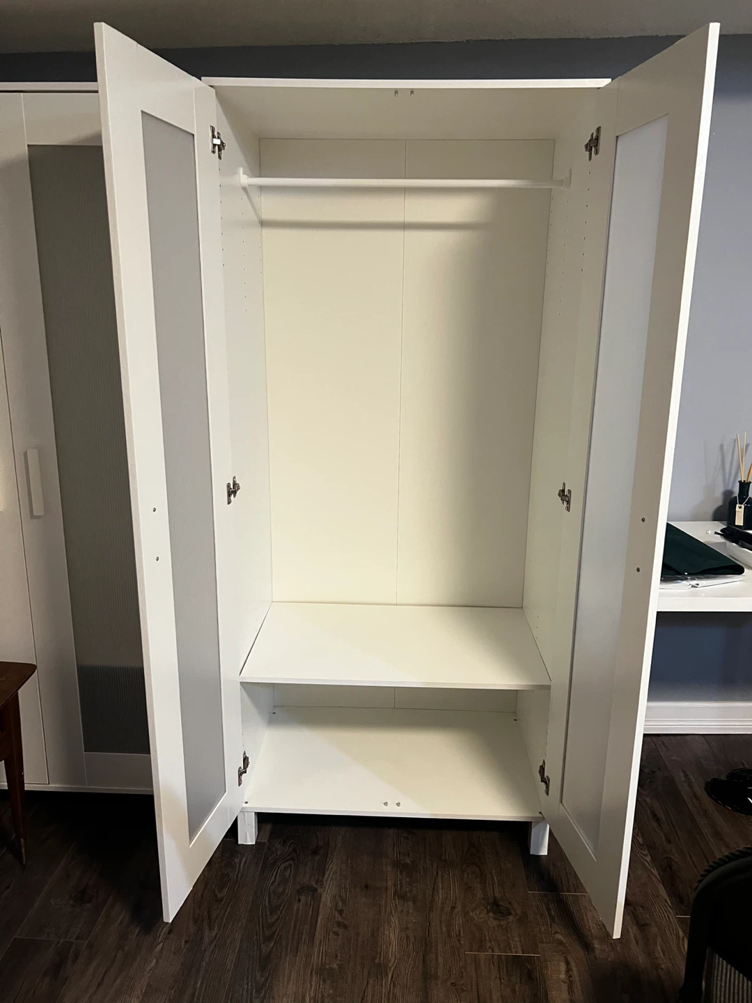 IKEA - White Double Door Wardrobe with Hanging Rail - photo 2