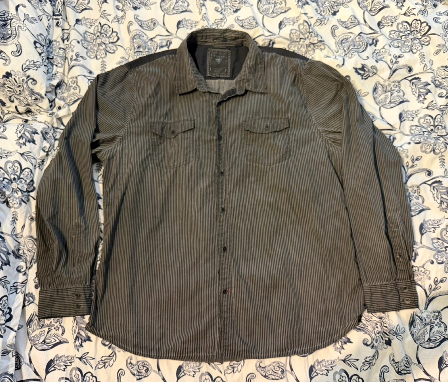 Guess Long Sleeve Button Up Shirt XXL